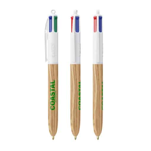 Stylo BIC® 4 Couleurs® Wood Style
